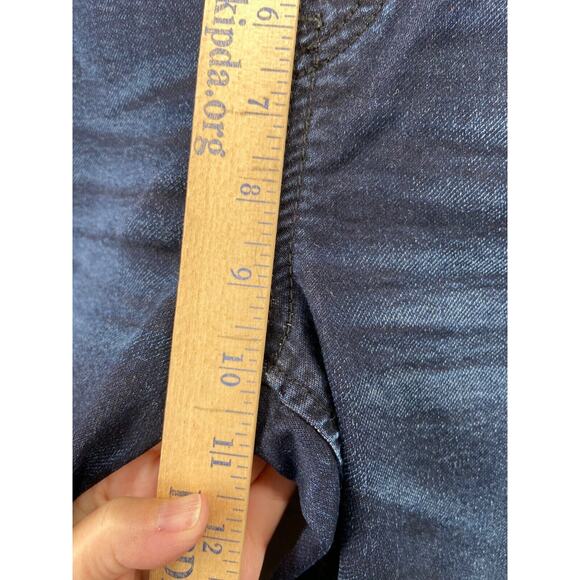 Silver Jeans Womens Sz 28x27 Joga Sweat Pant Jeggings Dark Denim Pants Pockets - Picture 6 of 15